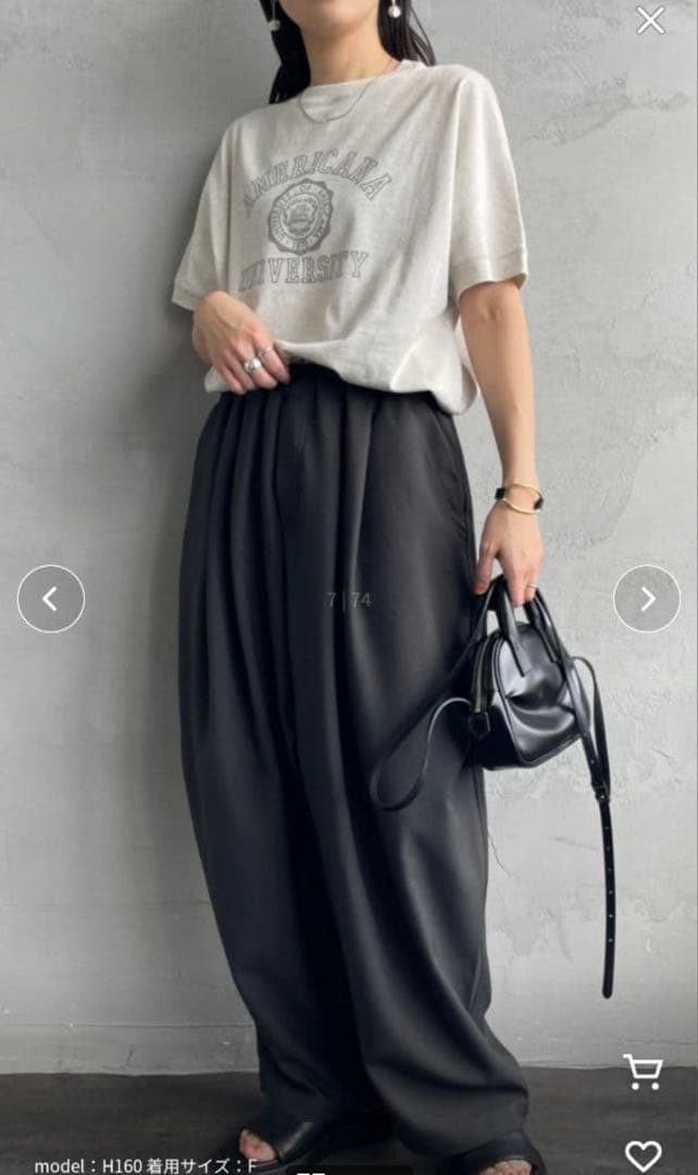 美品mizuiro ind ワイドカーゴパンツ イージー ミズイロインドブラック