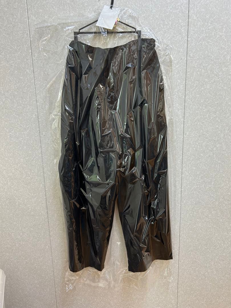 美品mizuiro ind ワイドカーゴパンツ イージー ミズイロインドブラック