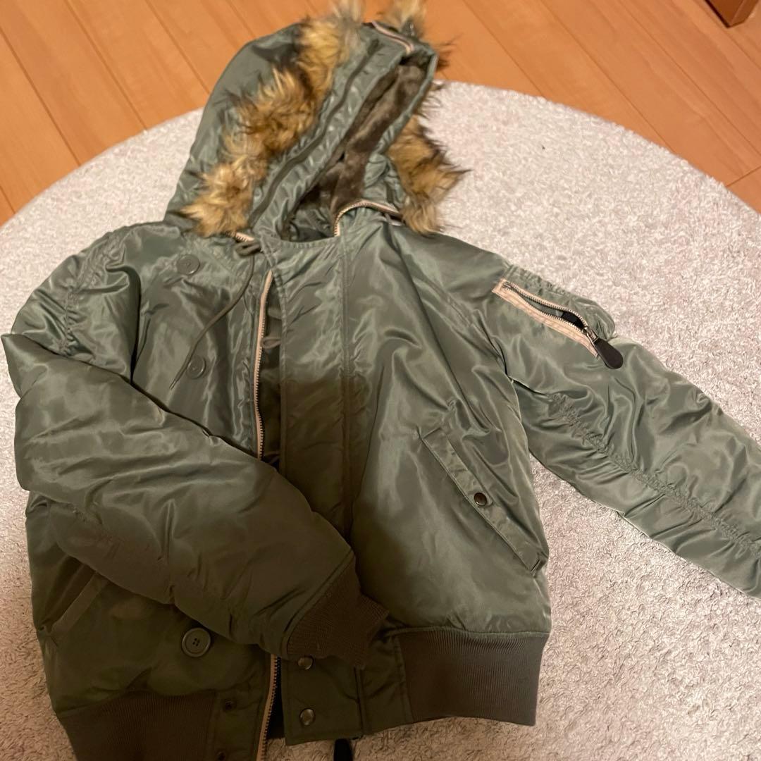 AVIREX N2B 短丈 ファー カーキ ミリタリー フライトジャケット