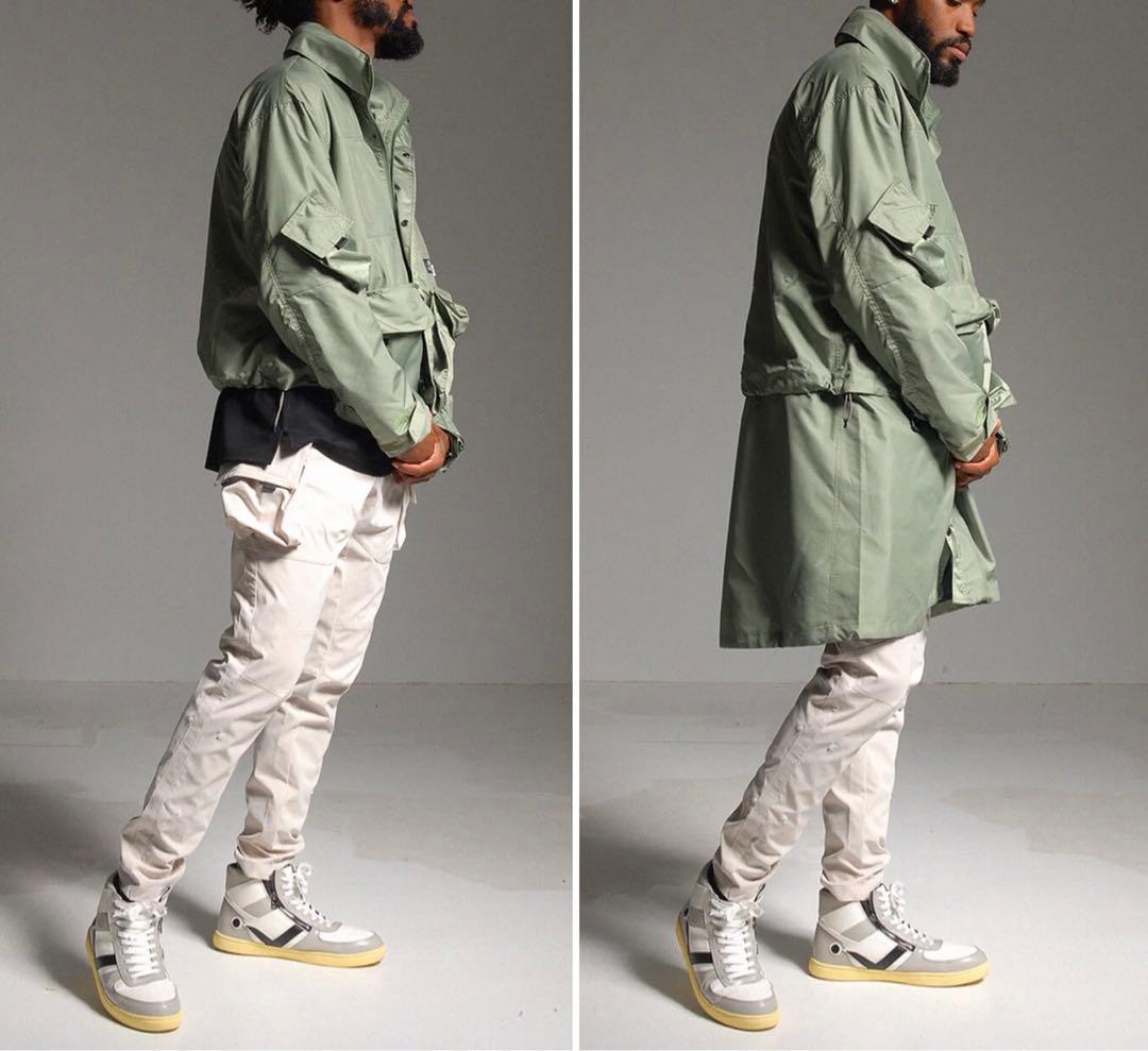 ラッセルノ ゴルフ 2Way カスタム ロング ジャケット カーキ XL 6