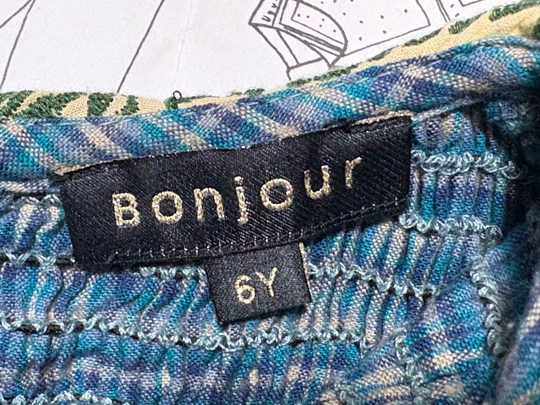 Bonjour diary チュニックブラウス　ワンピース　6y