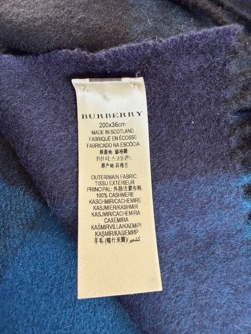 ＊マフラー　バーバリー　Burberry カシミヤ100%＊