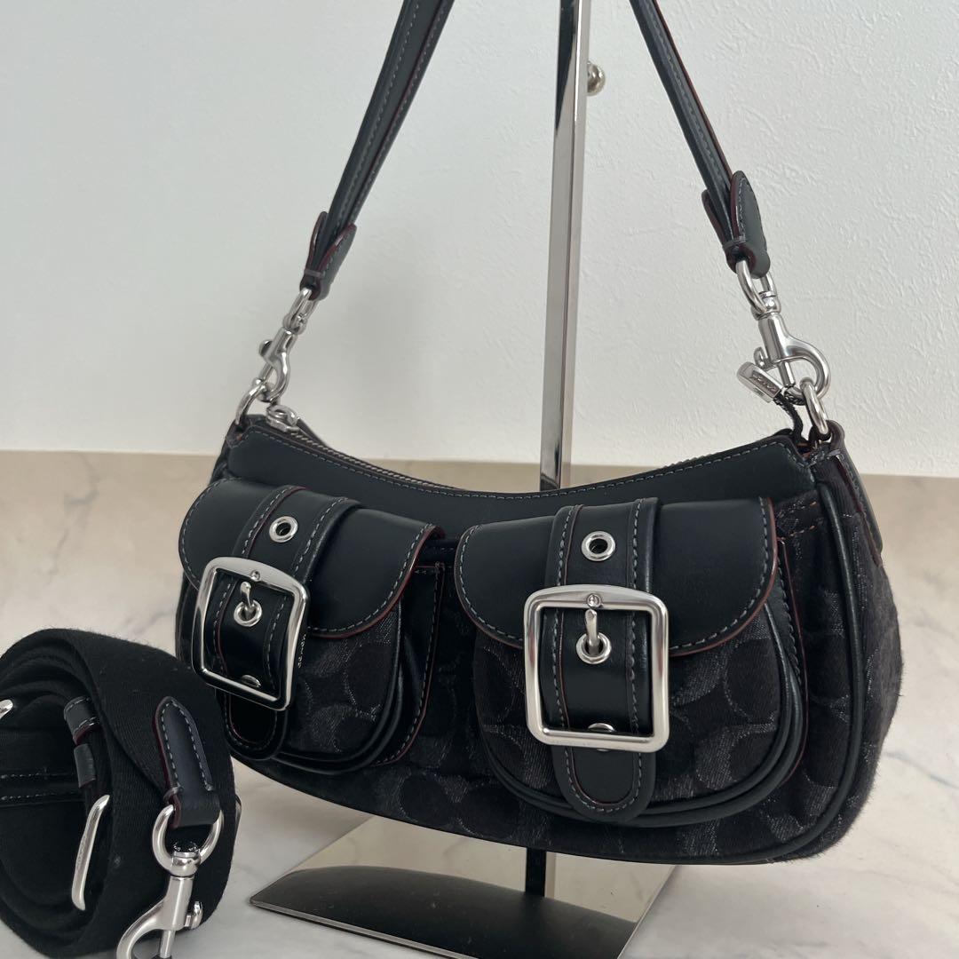 美品 コーチ アシュトン バッグ シグネチャー 2way ワンショルダー