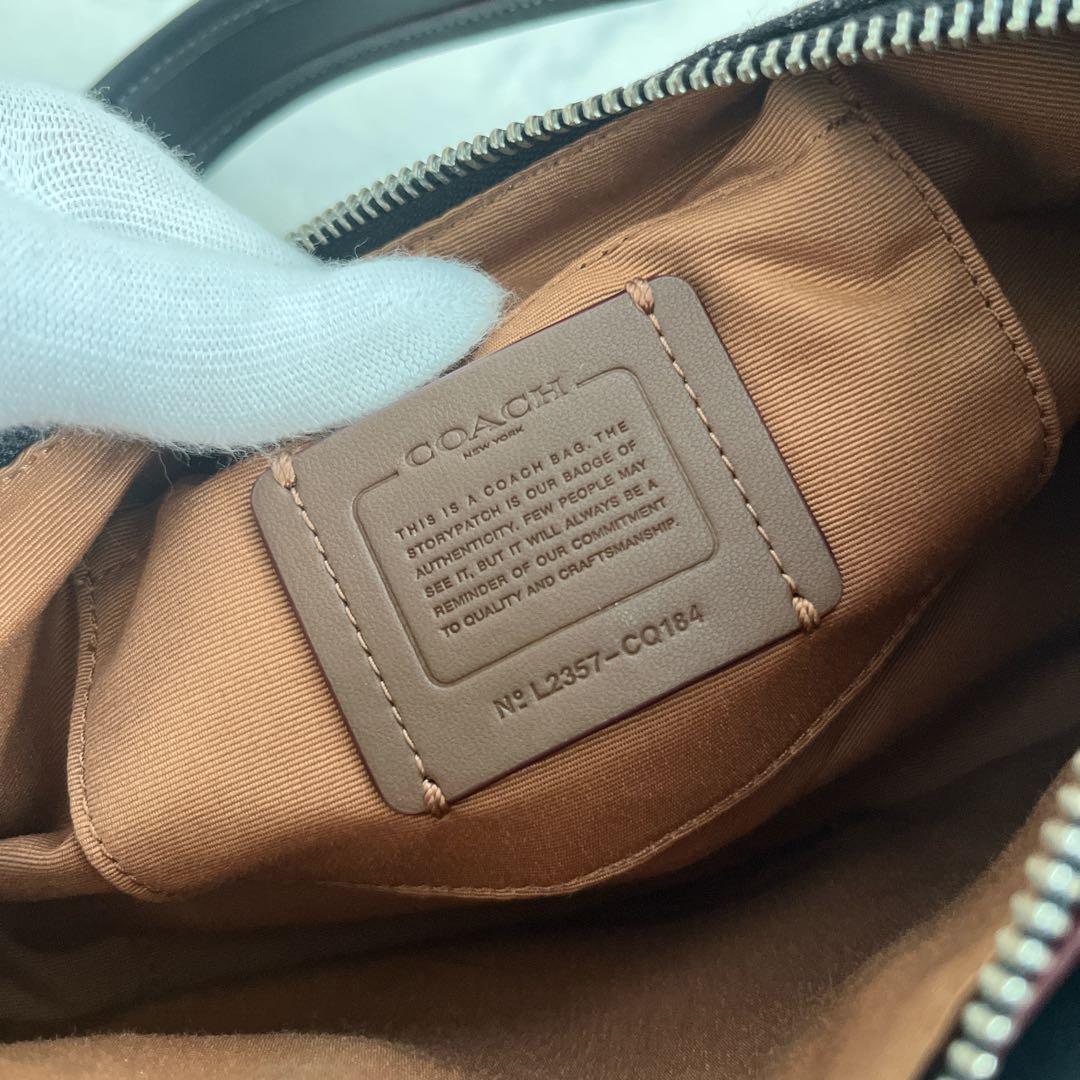 美品 コーチ アシュトン バッグ シグネチャー 2way ワンショルダー