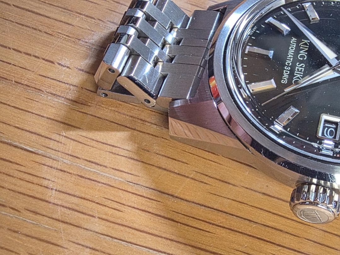 SEIKO KING SEIKO SDKS025　グリーン文字盤　革バンド付き