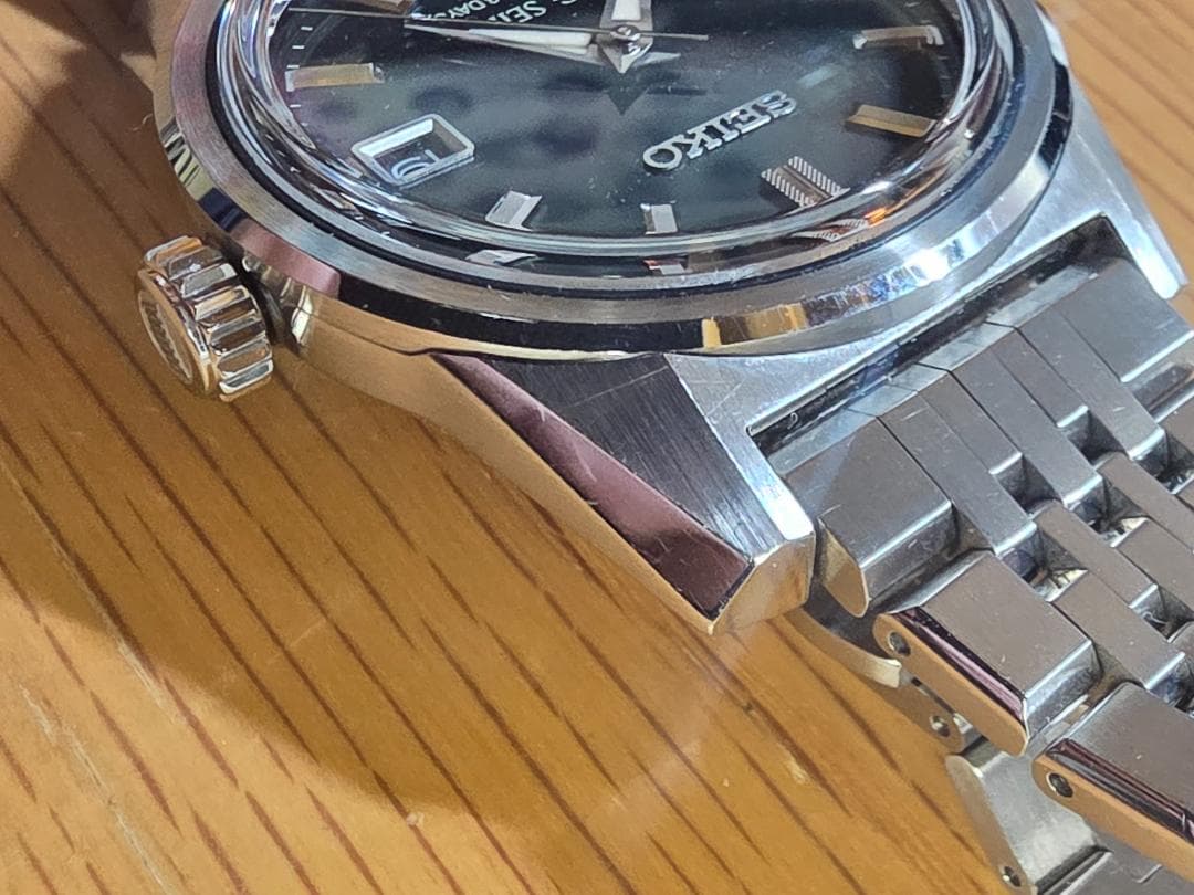 SEIKO KING SEIKO SDKS025　グリーン文字盤　革バンド付き