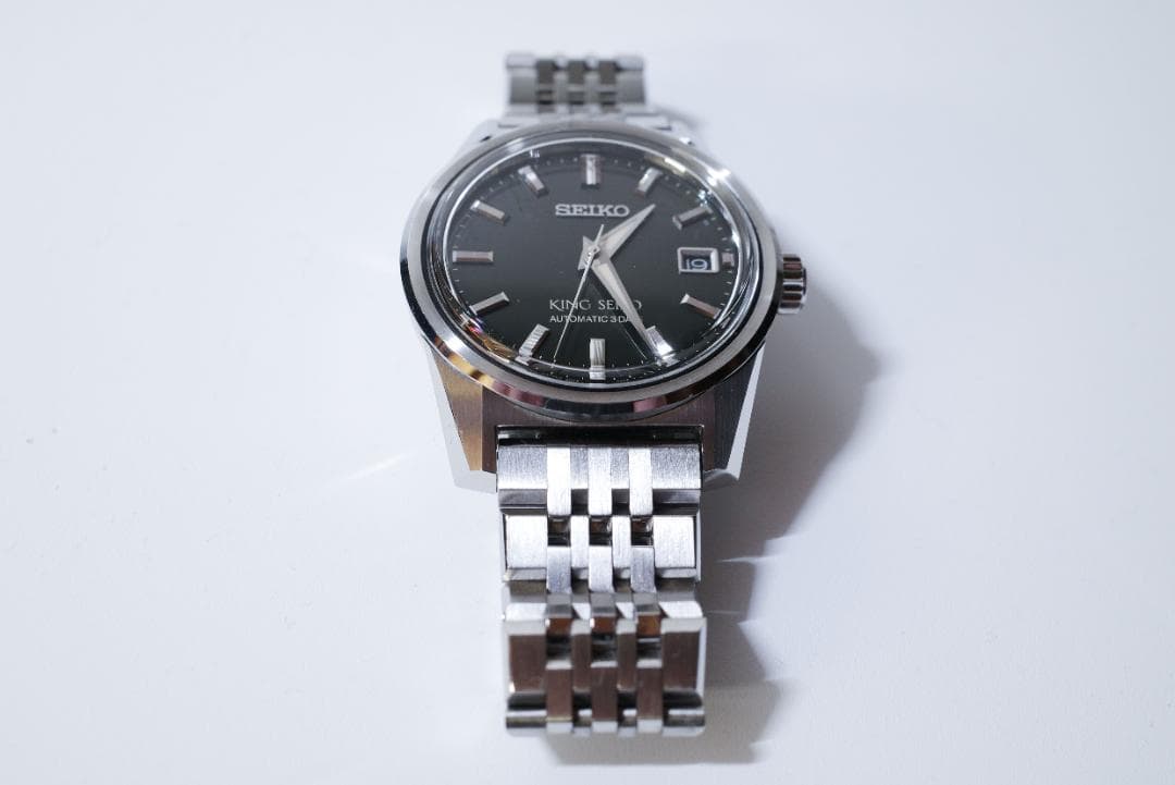 SEIKO KING SEIKO SDKS025　グリーン文字盤　革バンド付き