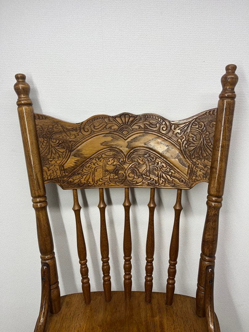 ③ ウィンザーチェア アジアン レトロ ビンテージ　アンティーク 送料無料