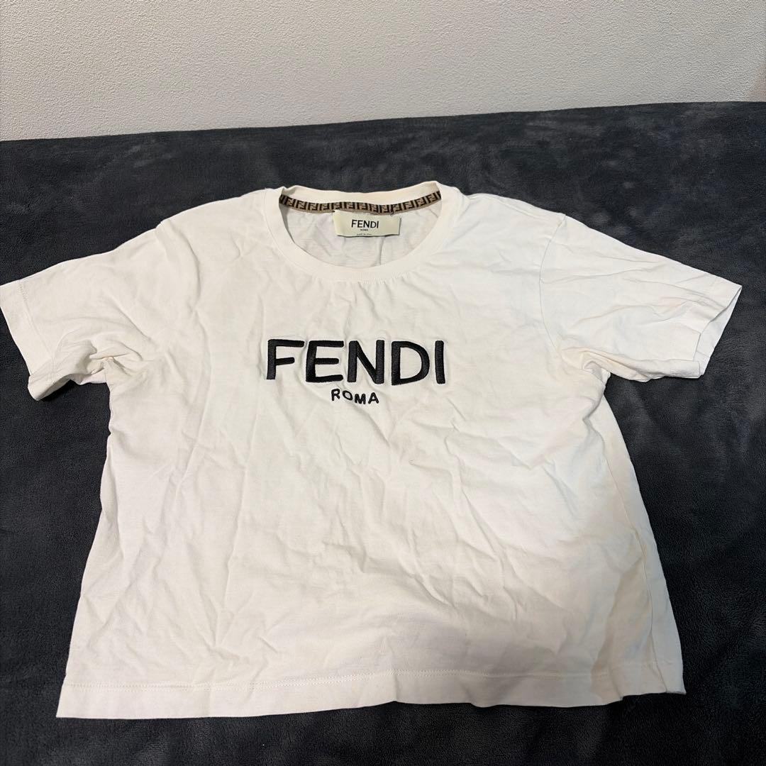 FENDI ホワイト Tシャツ 半袖 レディース xxs
