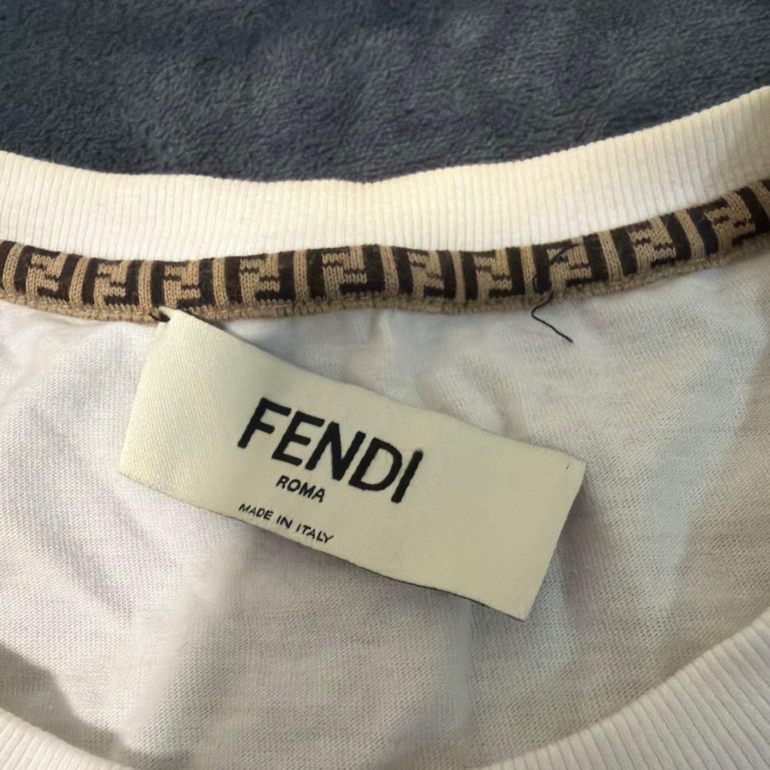 FENDI ホワイト Tシャツ 半袖 レディース xxs