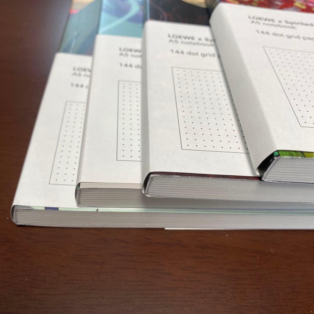 千と千尋の神隠しロエベ LOEWEスピリテッド・アウェイ A5ノートブック４冊