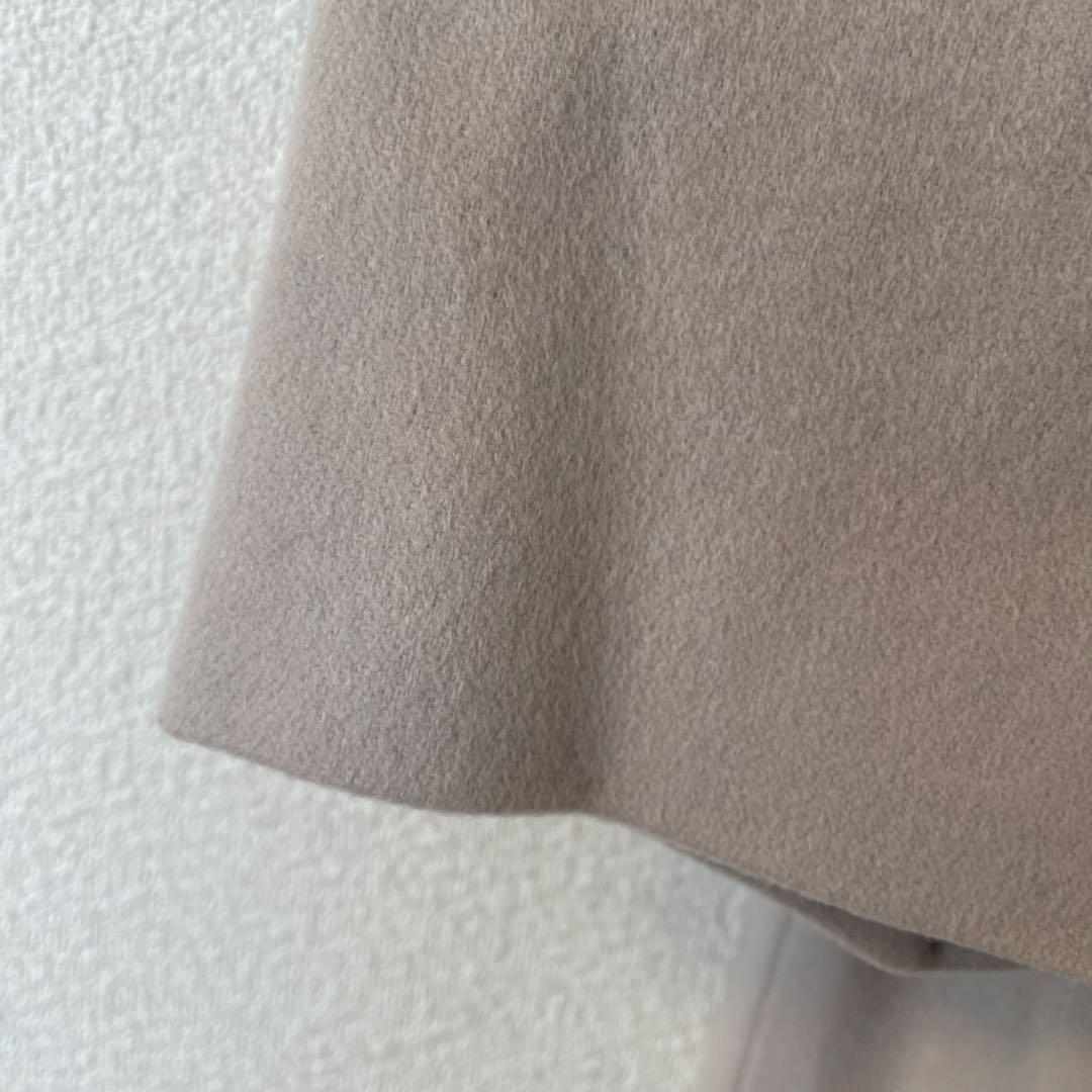 トゥモローランド 34 ピュアカシミヤ ノーカラーコート