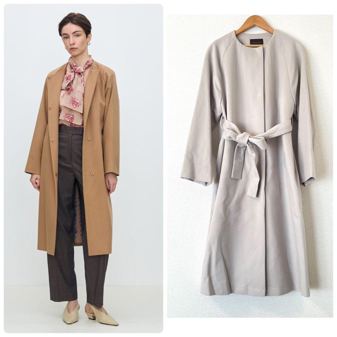 トゥモローランド 34 ピュアカシミヤ ノーカラーコート