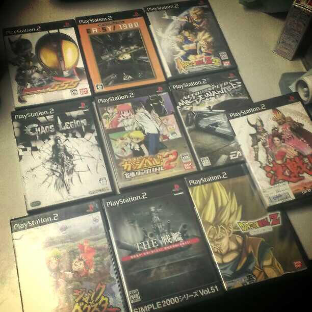 プレステーション2本体＋カセット10本