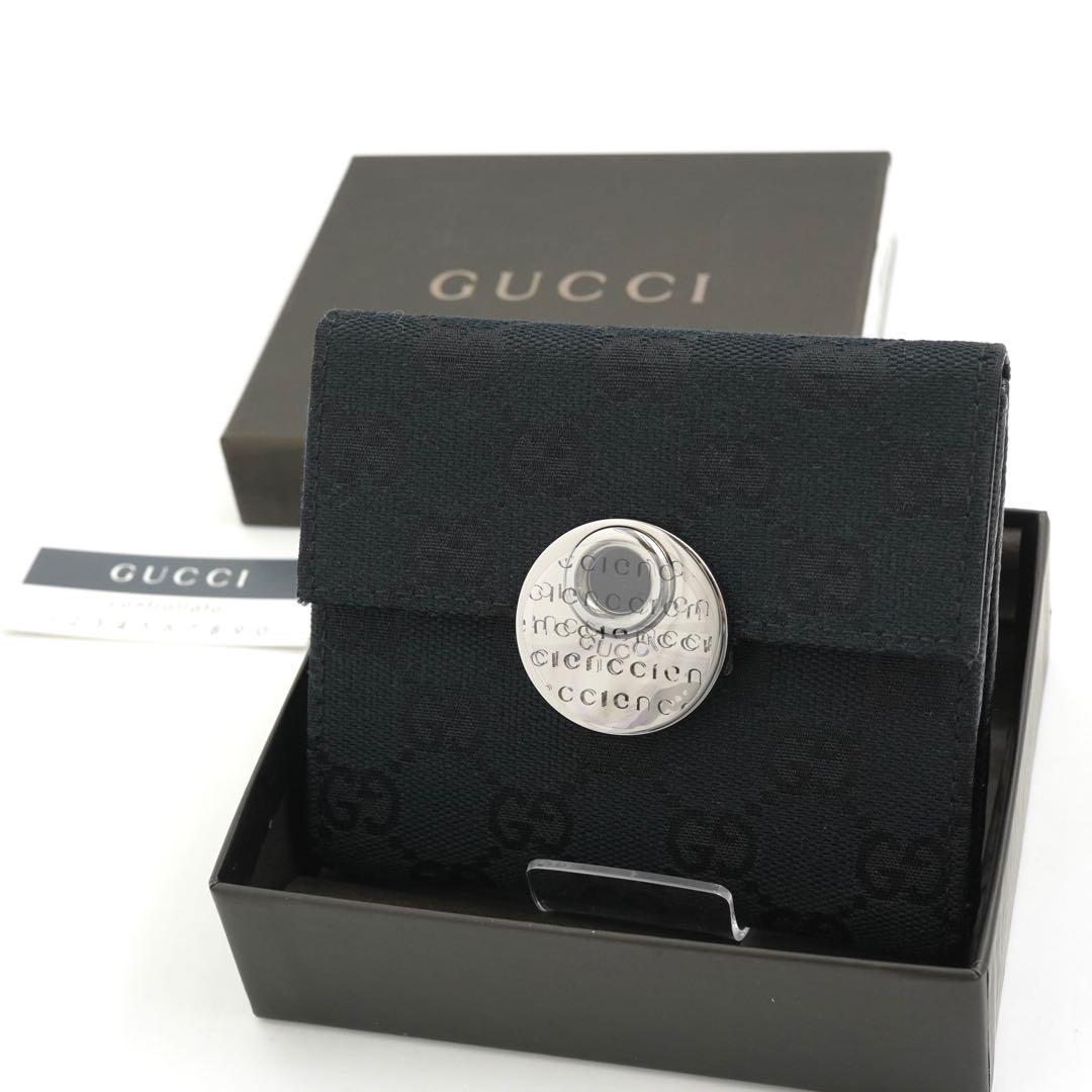 ✨新品未使用・箱付き✨　GUCCI ミニ財布　インターロッキング　GGライン
