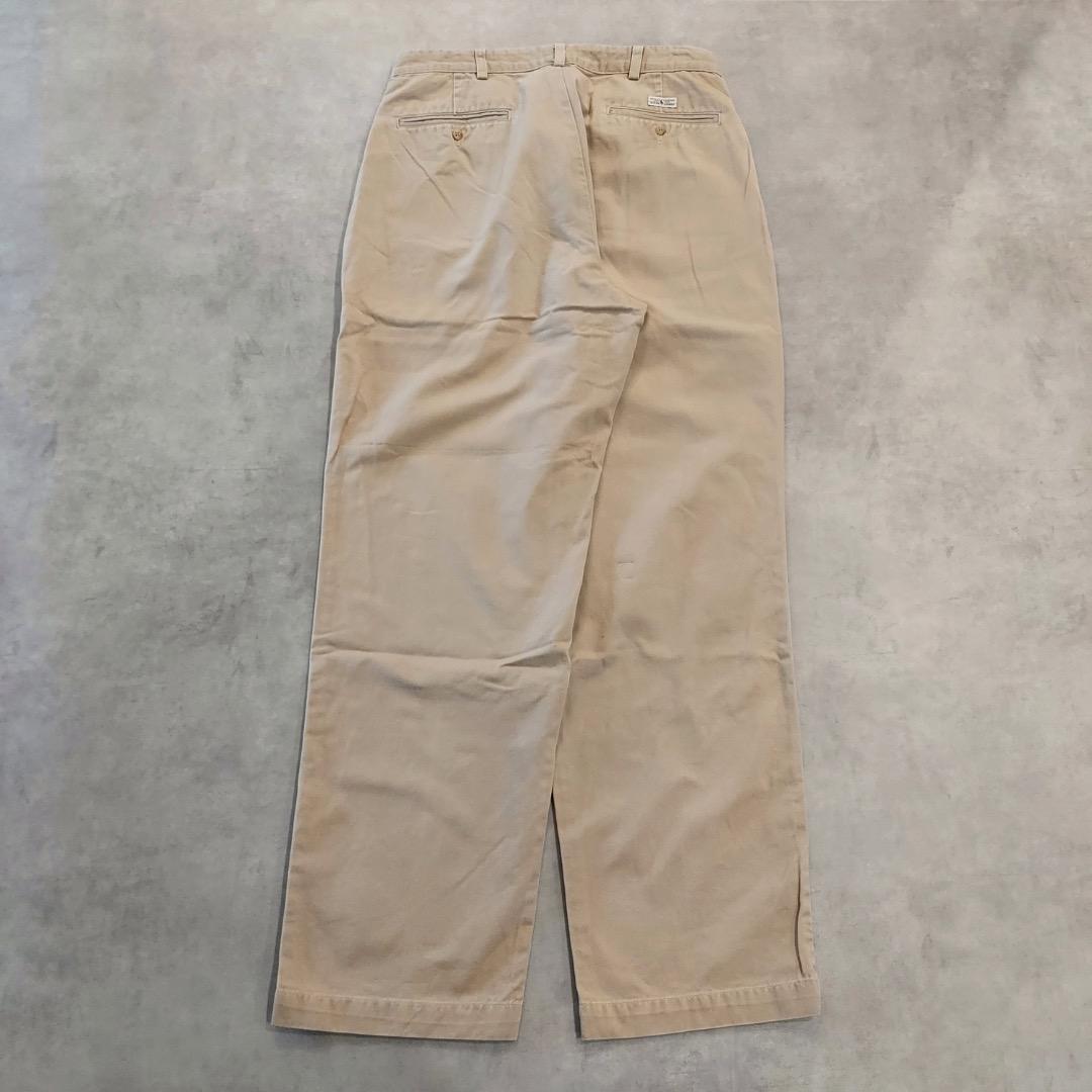 ポロ ラルフローレン W36 ポロチノ 90s USA製 ベージュ 16701