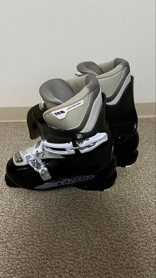 KAZAMA スキー板152・ブーツ24・ポール・ケース4点セット