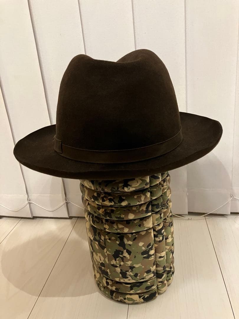 フォロー割KIJIMA TAKAYUKI ラビットウールフェルトハット ブラウン