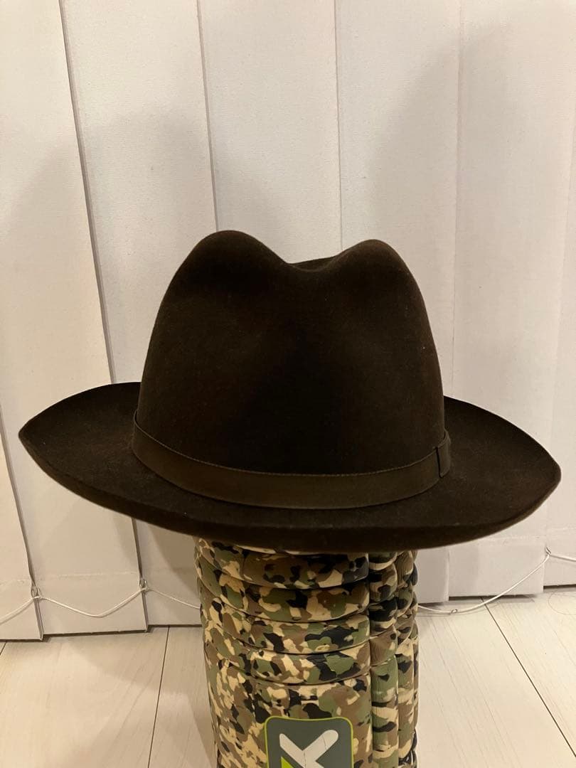 フォロー割KIJIMA TAKAYUKI ラビットウールフェルトハット ブラウン