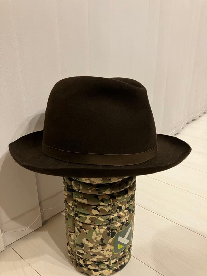 フォロー割KIJIMA TAKAYUKI ラビットウールフェルトハット ブラウン