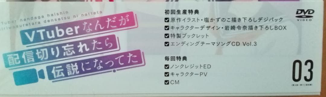 DVD版 VTuberなんだが配信切り忘れたら伝説になってた Vol.3