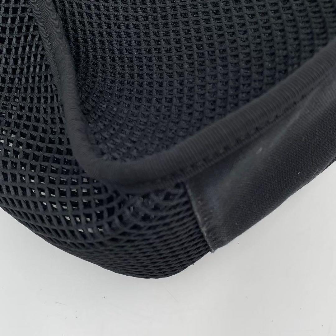 美品　ステラマッカートニー　ロゴメッシュ　トートバッグ　2wayショルダー　黒