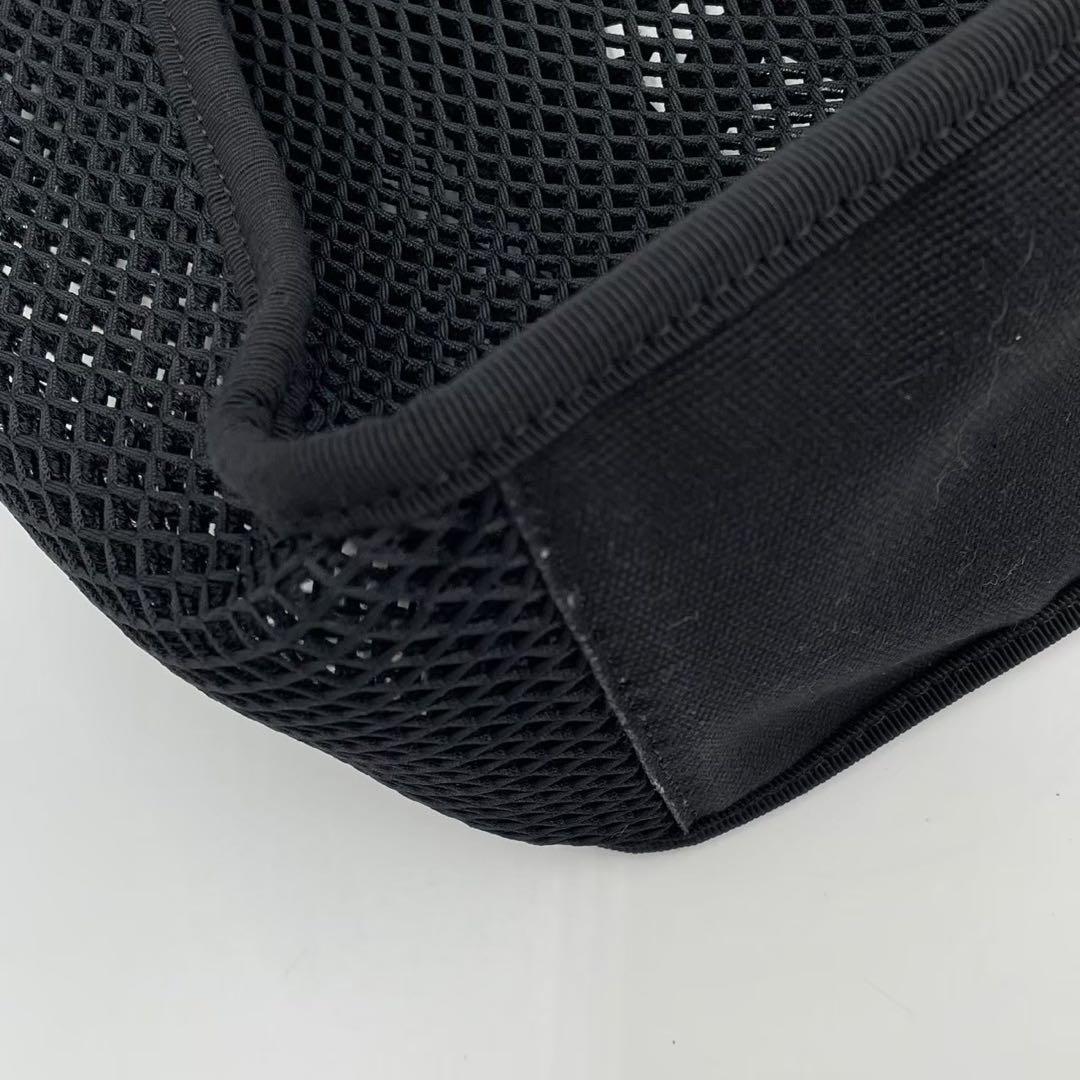 美品　ステラマッカートニー　ロゴメッシュ　トートバッグ　2wayショルダー　黒