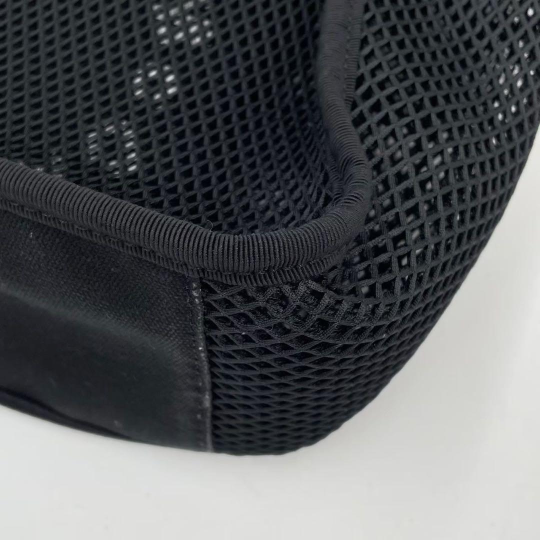美品　ステラマッカートニー　ロゴメッシュ　トートバッグ　2wayショルダー　黒