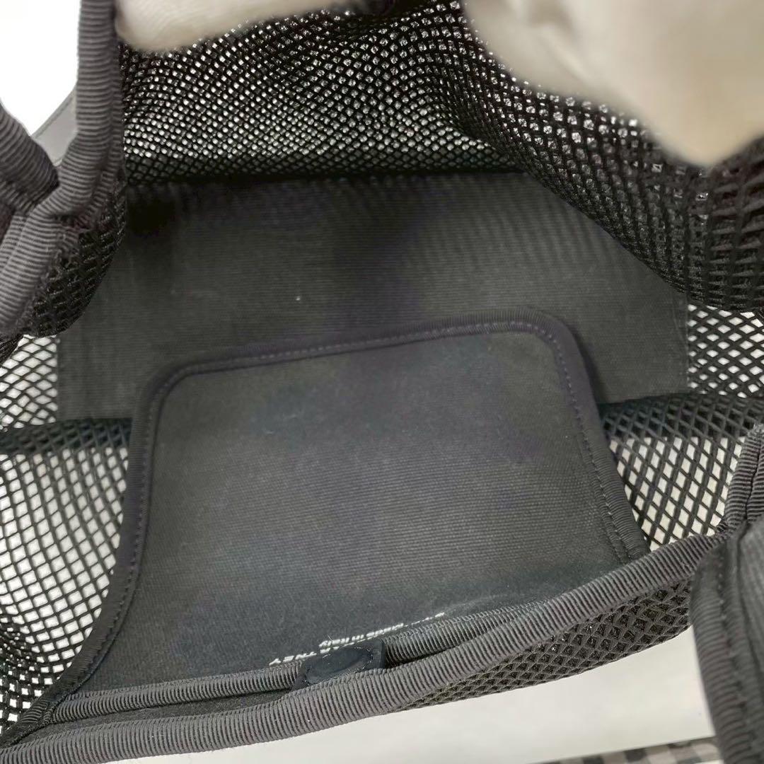 美品　ステラマッカートニー　ロゴメッシュ　トートバッグ　2wayショルダー　黒