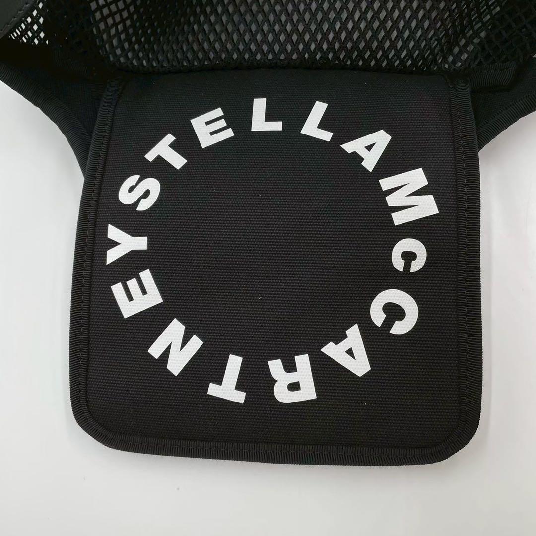 美品　ステラマッカートニー　ロゴメッシュ　トートバッグ　2wayショルダー　黒