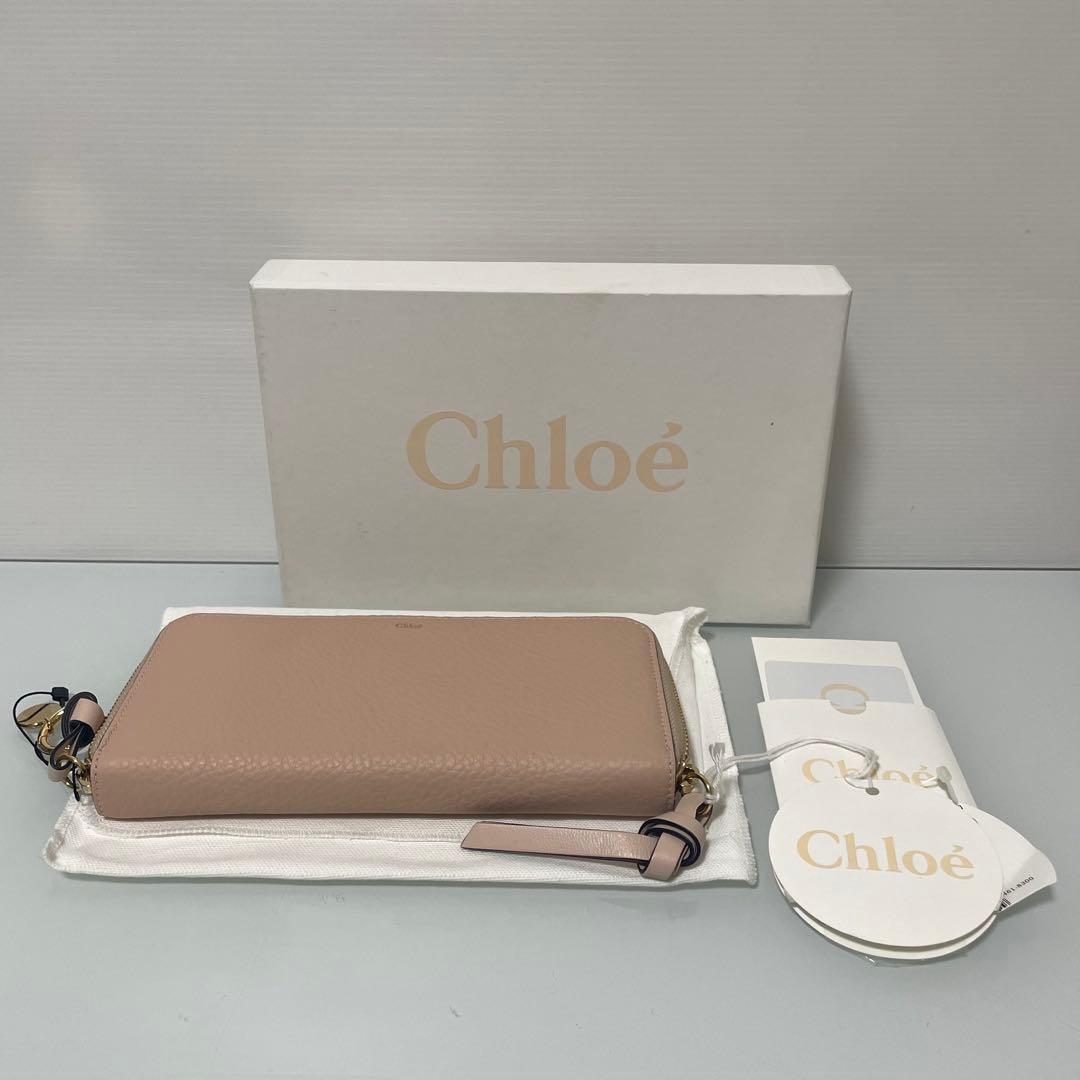 Chloe クロエ アルファベットライン 長財布 ラウンドジップウォレット