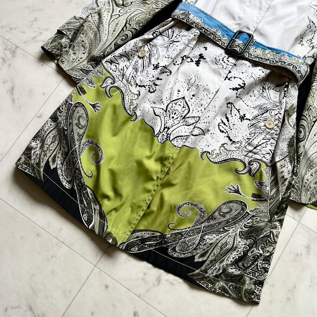 ETRO ペイズリー ポリエステル レインコート トレンチコート ライト 42