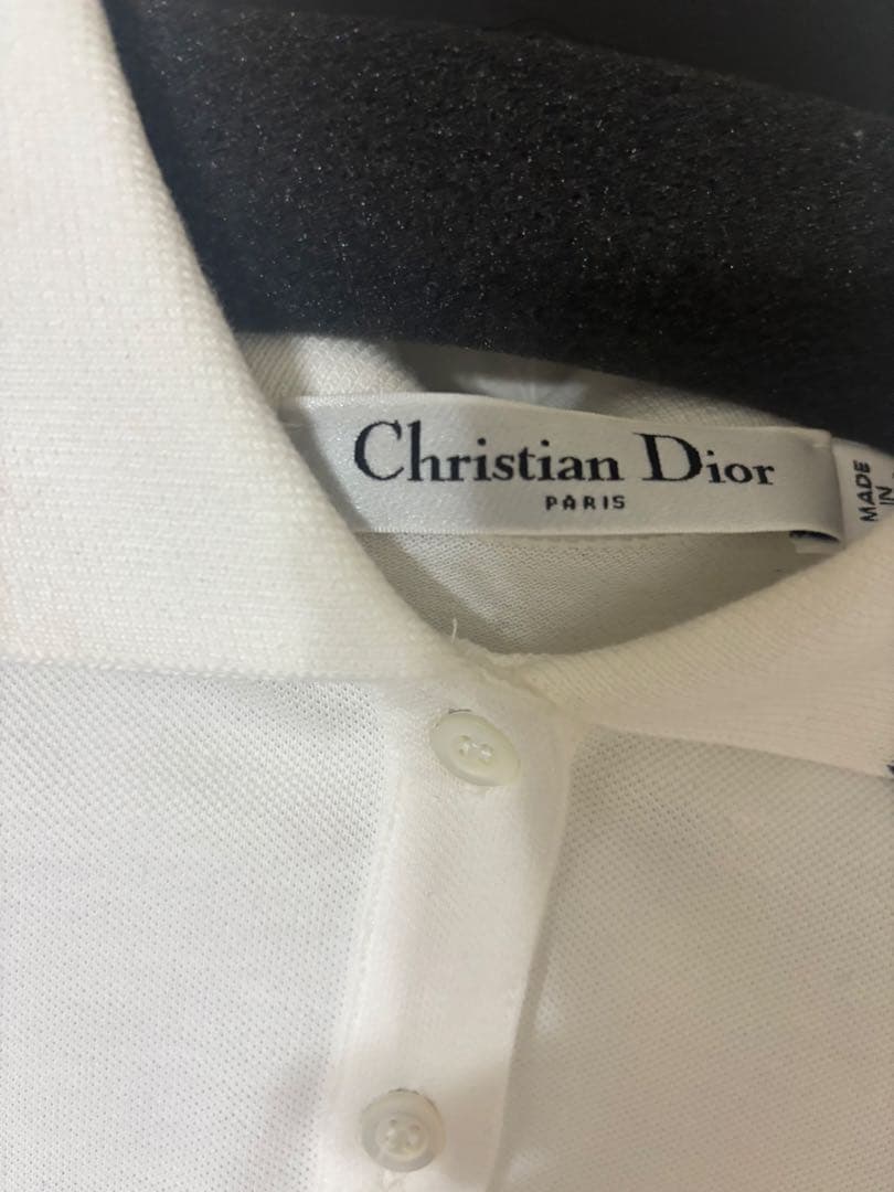 【超美品】Christian Dior ポロシャツ 半袖 ホワイト