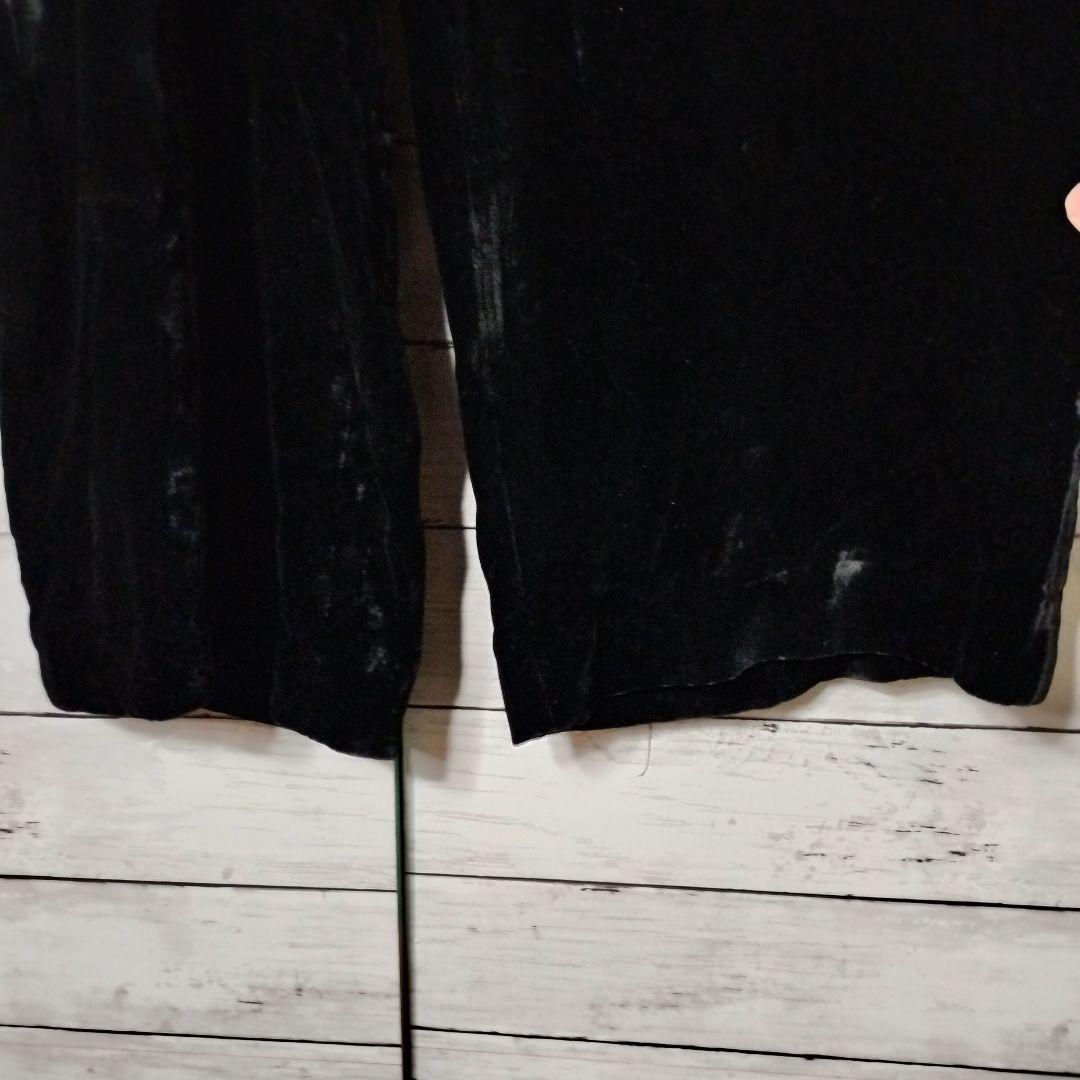 ヨウジヤマモト ベルベットパンツ スラックス シルク100 ベロア