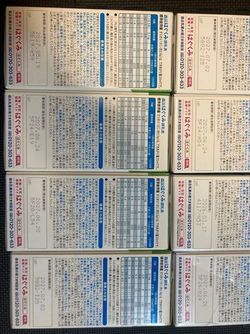 森永 はぐくみ 800g エコらくパック８箱