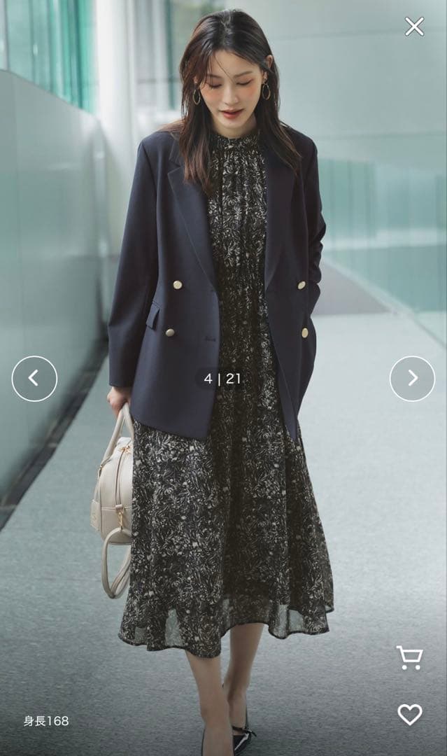 ANY SIS ウーステッドエステル テーラードジャケット