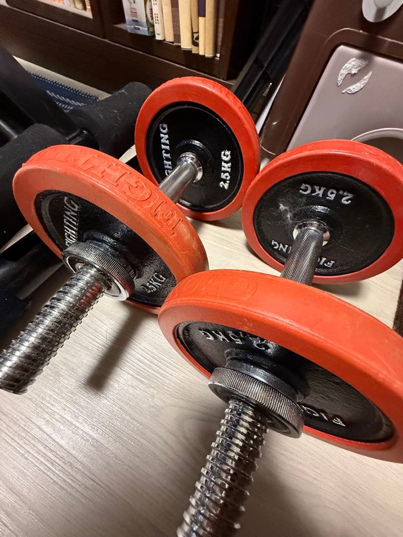 【手渡し限定】FLYBIRD 調整可能ベンチ台／アイロテック・ダンベルセット