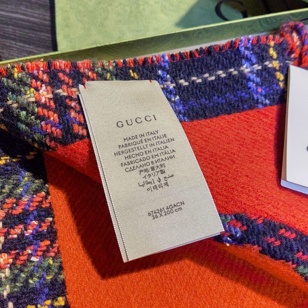 ❤極美品箱袋付❤GUCCI マフラー ストール スカーフ ❤定価１２万円❤