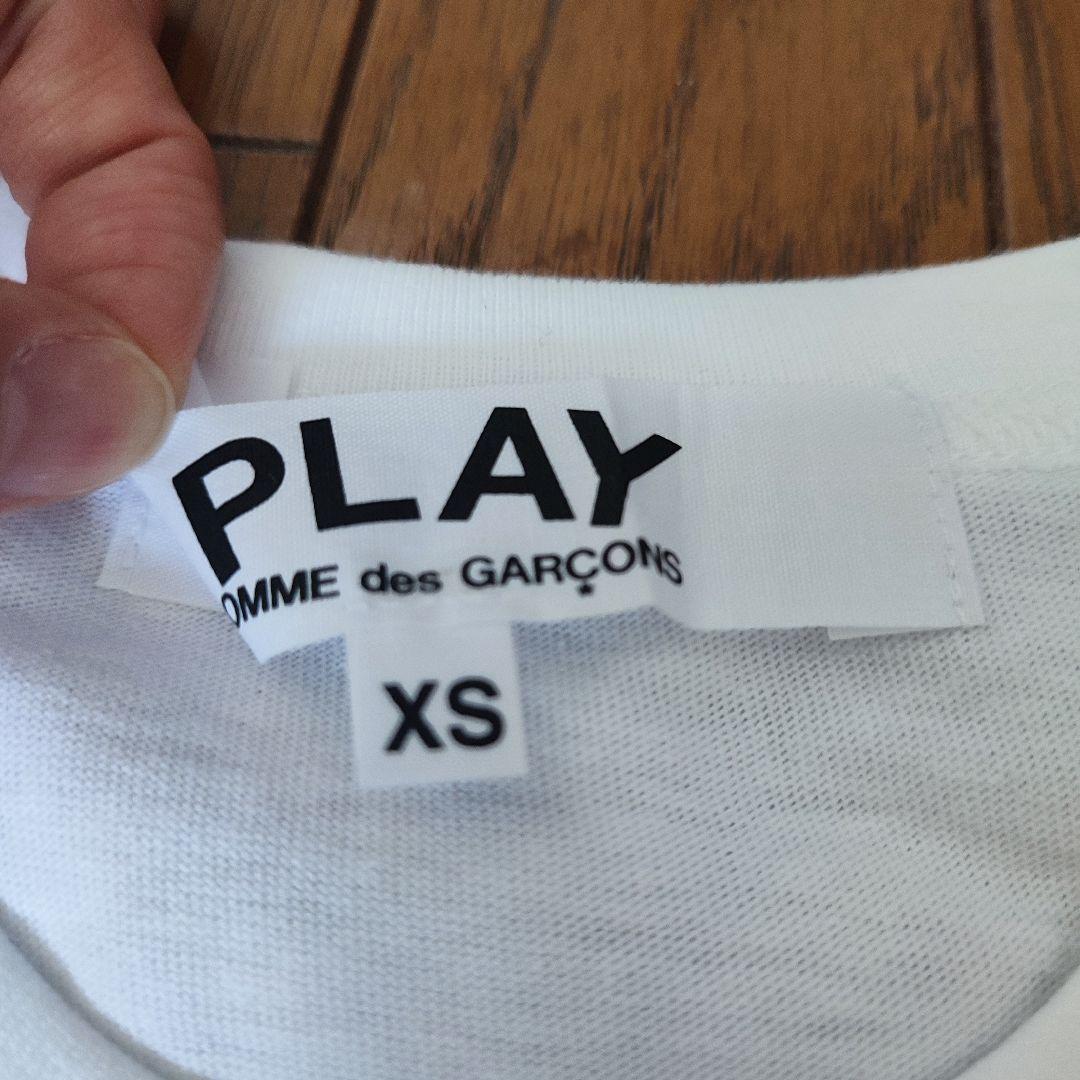 PLAY COMME des GARCONS 青目グリーンハートTシャツ　XS