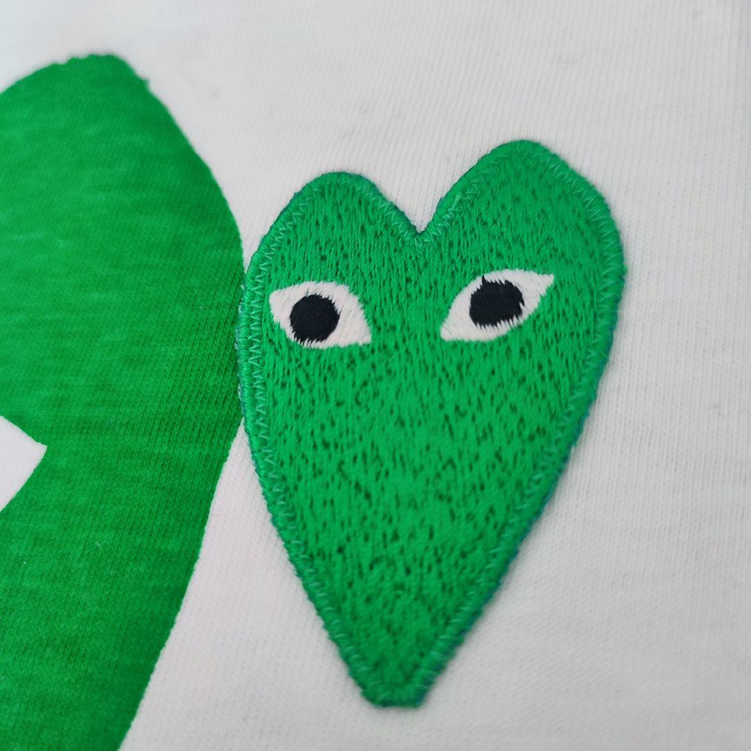 PLAY COMME des GARCONS 青目グリーンハートTシャツ　XS