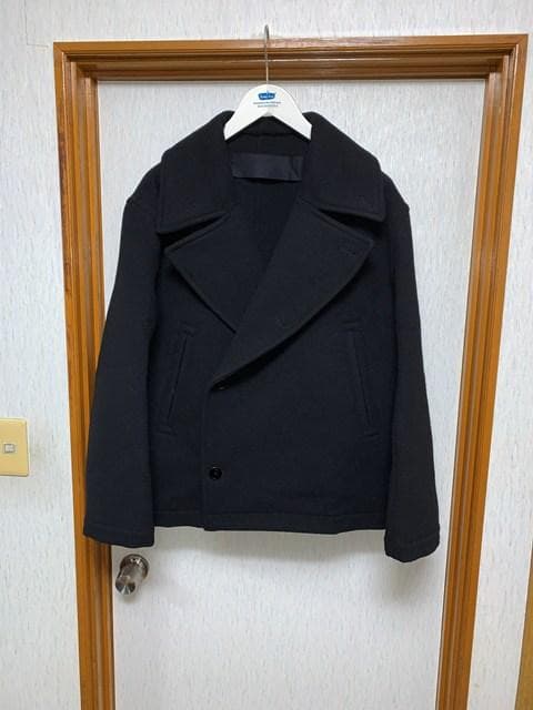44 美品 25AW LEMAIRE BOXY PEACOAT Pコート