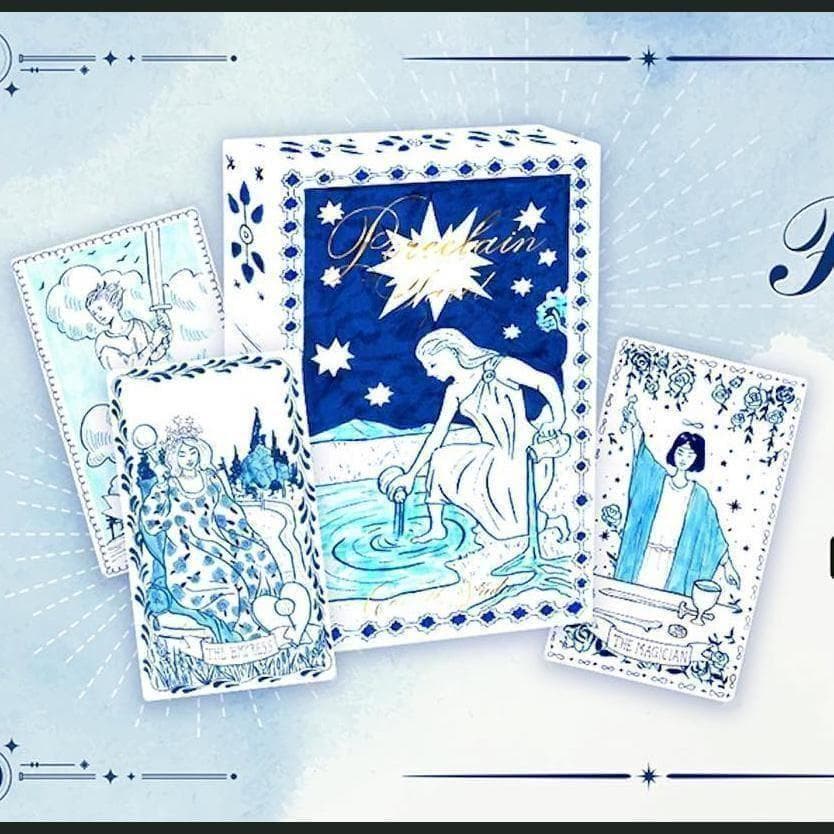 【正規品タロットカード】タイ希少デッキ✨陶磁器をイメージした美しい色彩ポーセリン