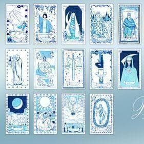 【正規品タロットカード】タイ希少デッキ✨陶磁器をイメージした美しい色彩ポーセリン