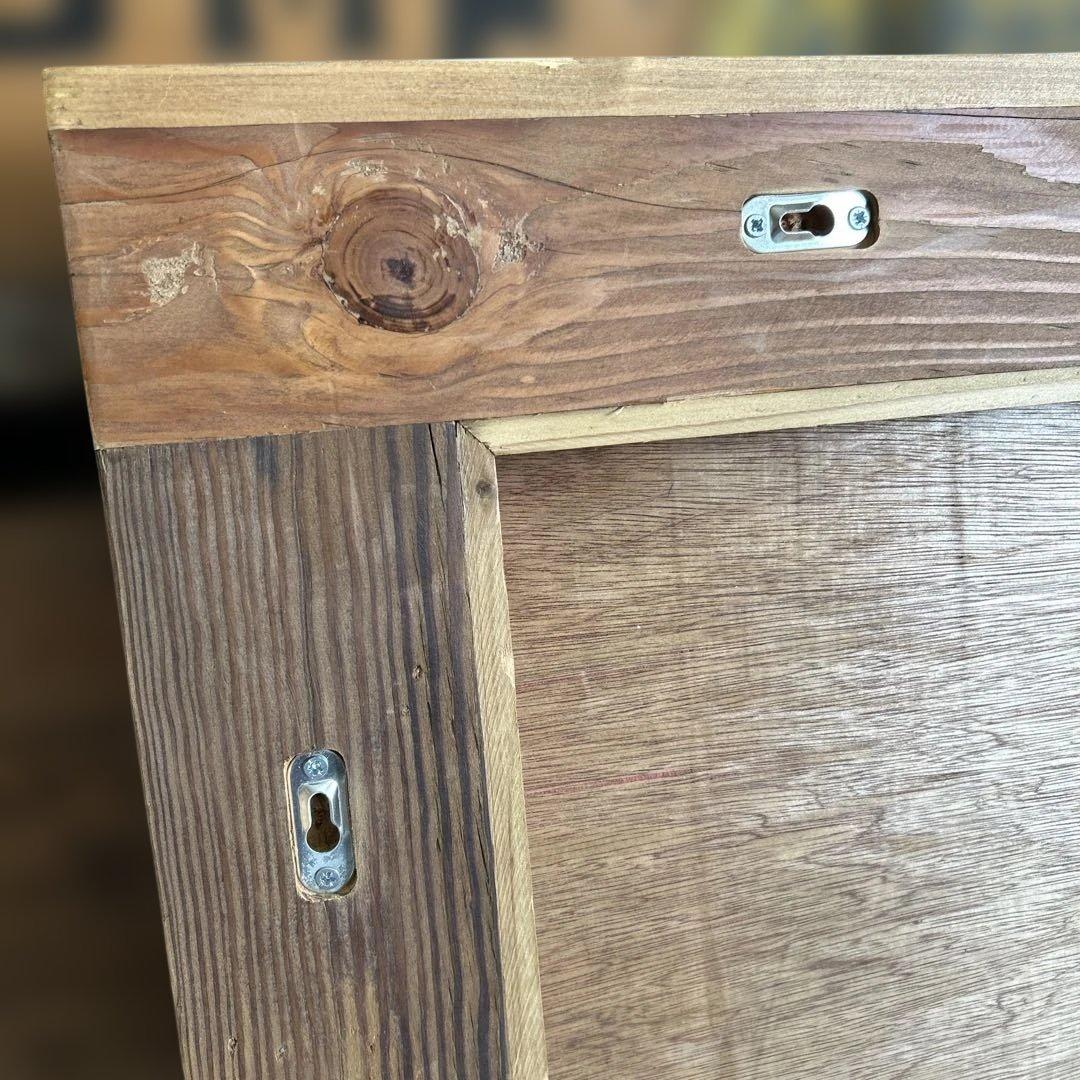 クラッシュゲート オクトミラー パイン古材 160cm 特大 姿見 全身鏡 無垢