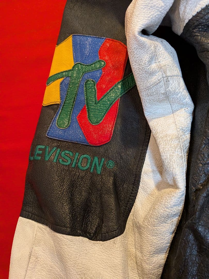 最終値下げ‼ 90s ヴィンテージ MTV Stussy レザースタジャン321