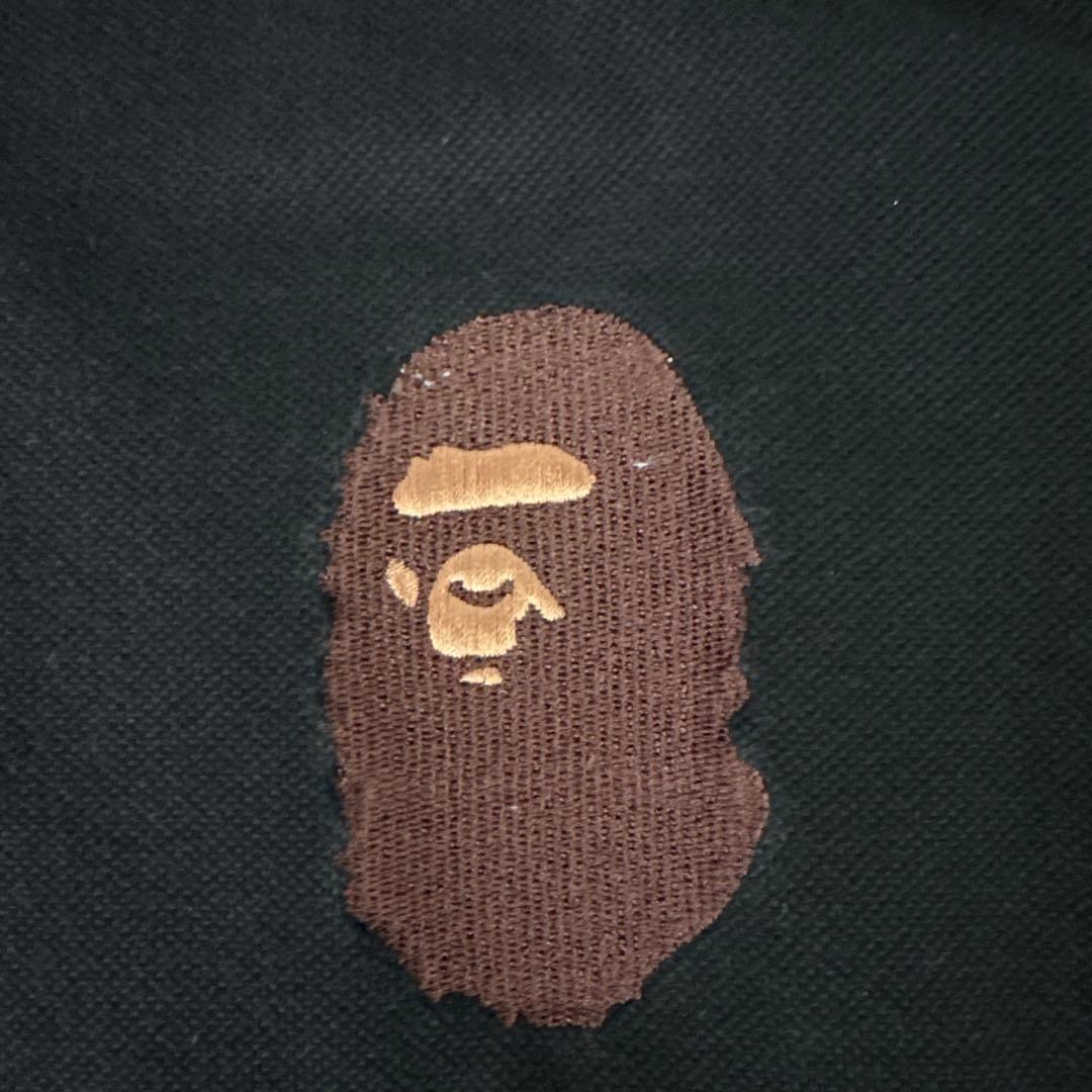 希少　A Bathing Ape 黒 ポロシャツ サイズM