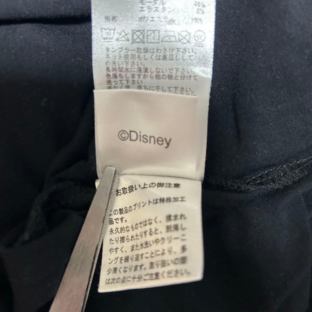 マークアンドロナ×Disney 半袖ポロシャツ 黒 グレー 背面ミッキー 刺繍