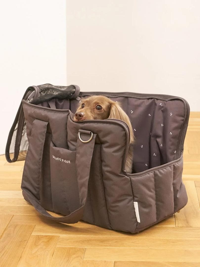 【新品】gelato pique キルティングキャリーバック CGRY