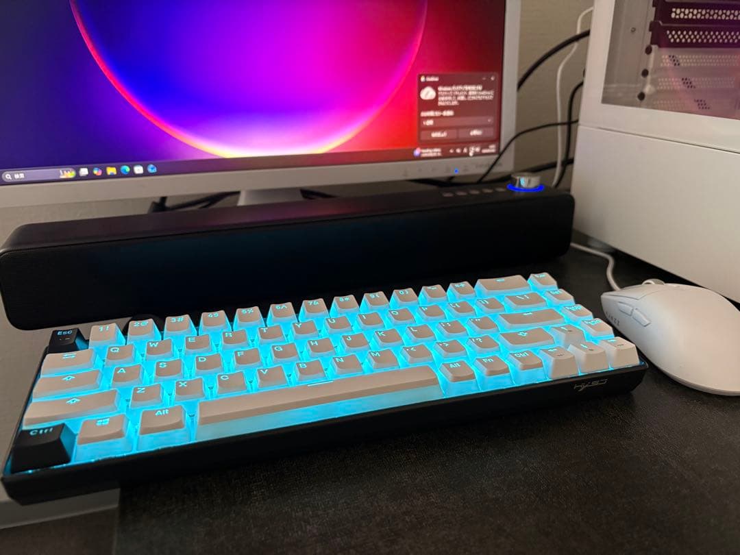 mashyu ホワイトゲーミングPCフルセット