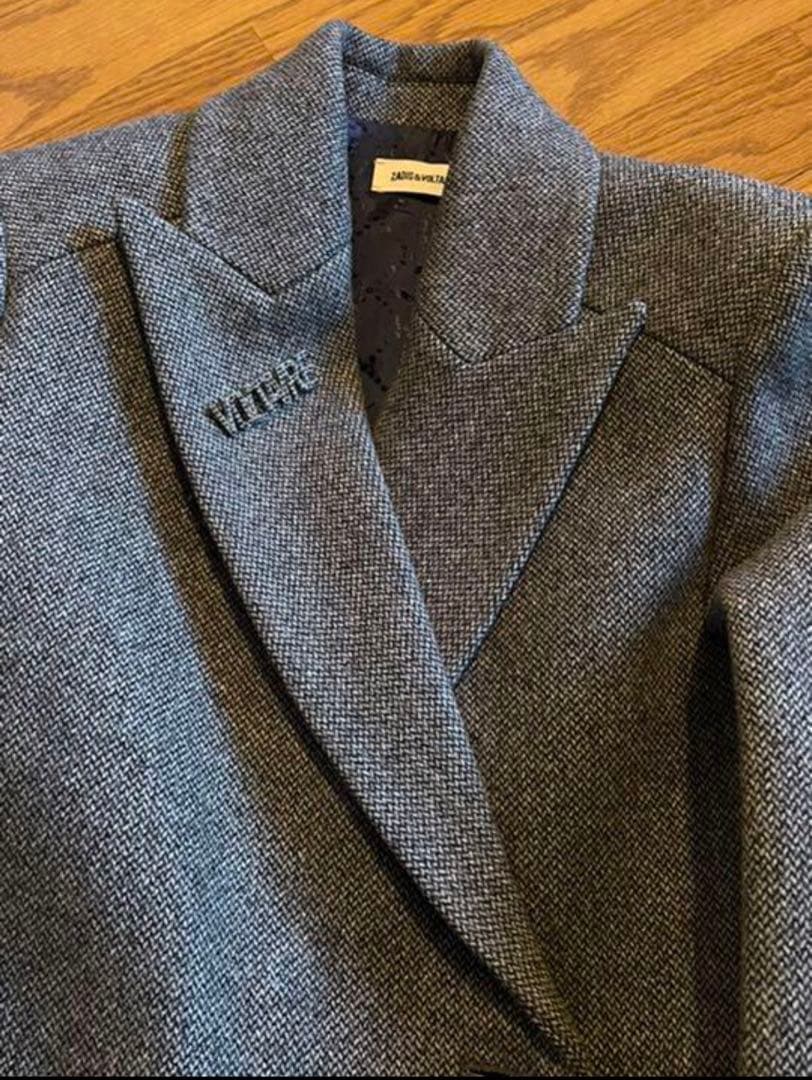 Zadig & Voltaire◻︎チェスターコート◻︎XS◻︎ロゴバッチ付き